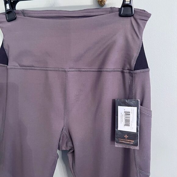 NWT Women's Tommie Copper Lower Back Support Leggings Gray Black Size LARGE - Picture 7 of 7